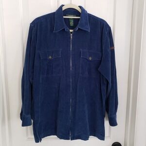 Ralph Lauren Womens Corduroy‎ Chore Coat Jacket MEDIUM Barn Outdoor Unisex Zip